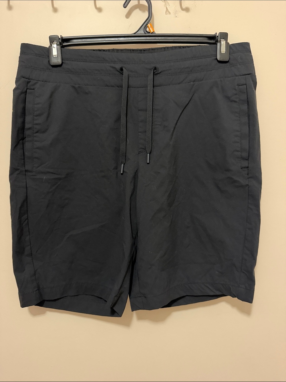 Everyday Black Hybrid Drawstring Shorts